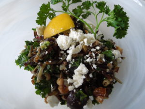 wild rice kale grape salad 3.17