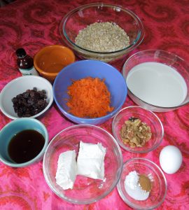 carrot cake baked oatmeal ingredients 5.17