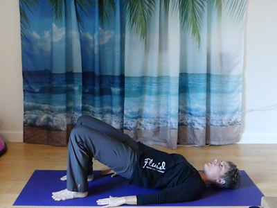 back entension, hip extension, yoga back strength exercise, hamstring strength, hip strength, low back support